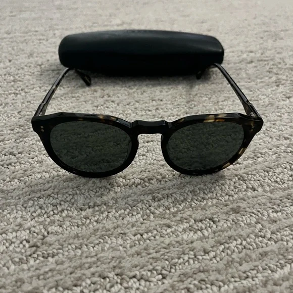 RAEN Remmy 49 Sunglasses Brindle Tortoise Polarized Round Frame w/ Case - Picture 3 of 7